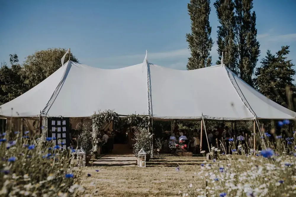 Holmsted sailcloth wedding tent
